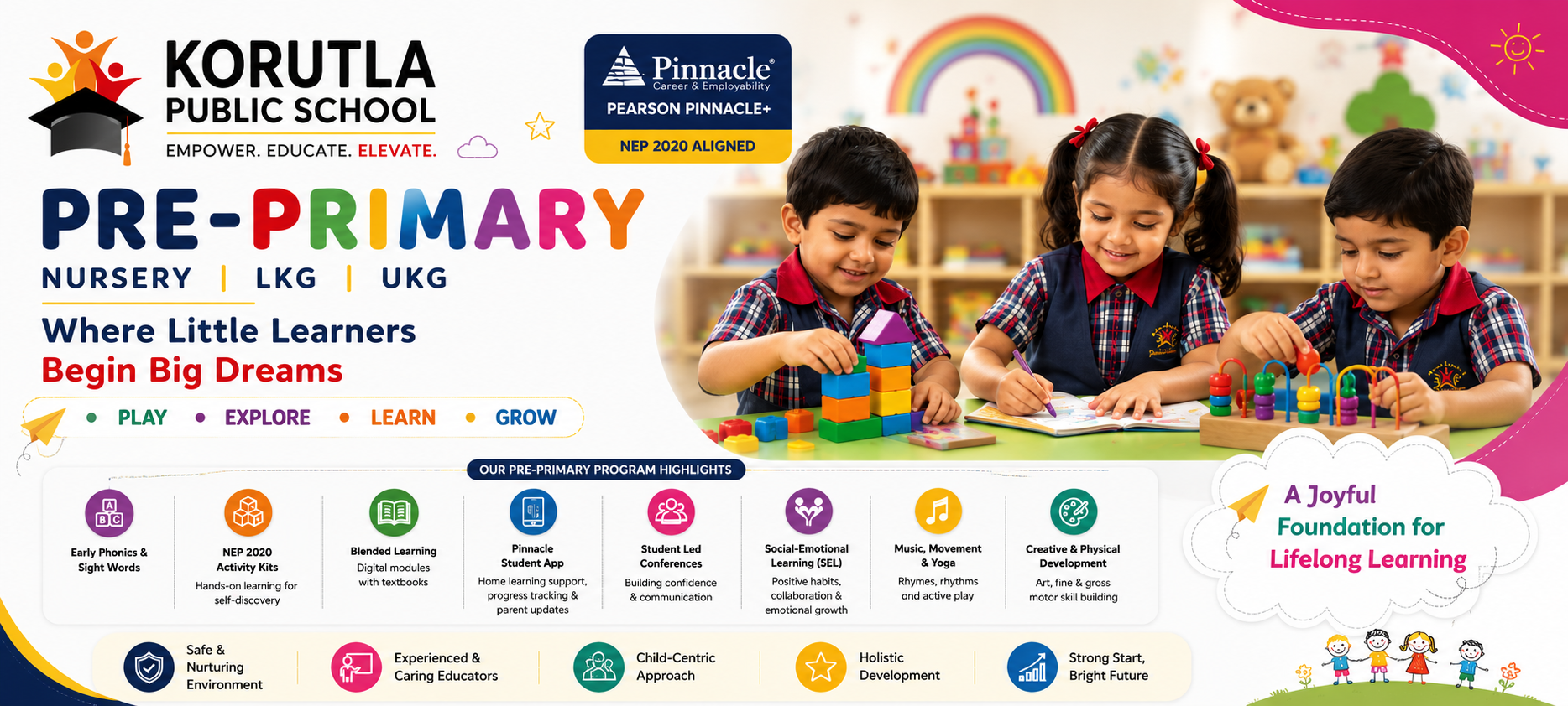 Modern smart classrooms and interactive digital learning at KPS School Korutla